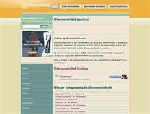 Tablet Screenshot of dierenwinkels.com